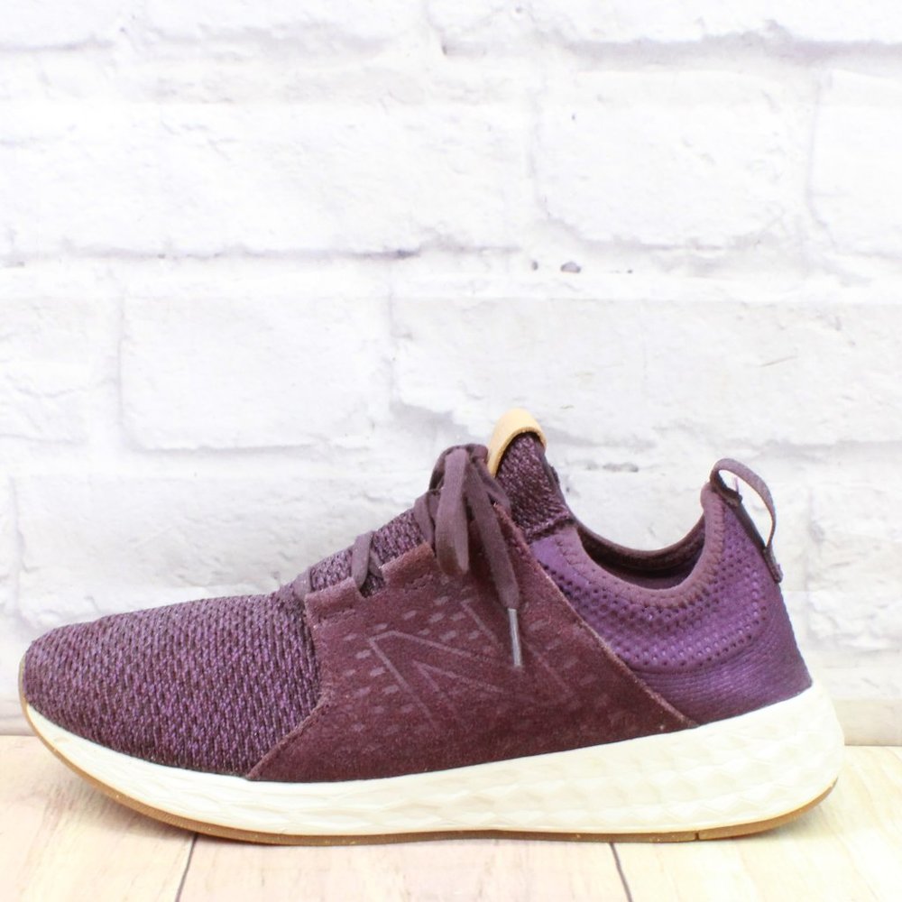 New Balance Wcruzom Purple Fabric Lace-up Running Shoes Size 10 B - Picture 1 of 9